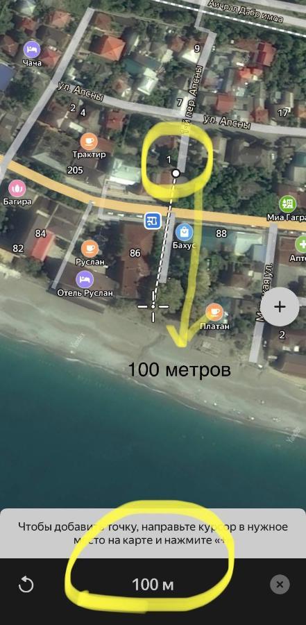 Эко Домики У Моря В Гаграх Gagra Exterior foto
